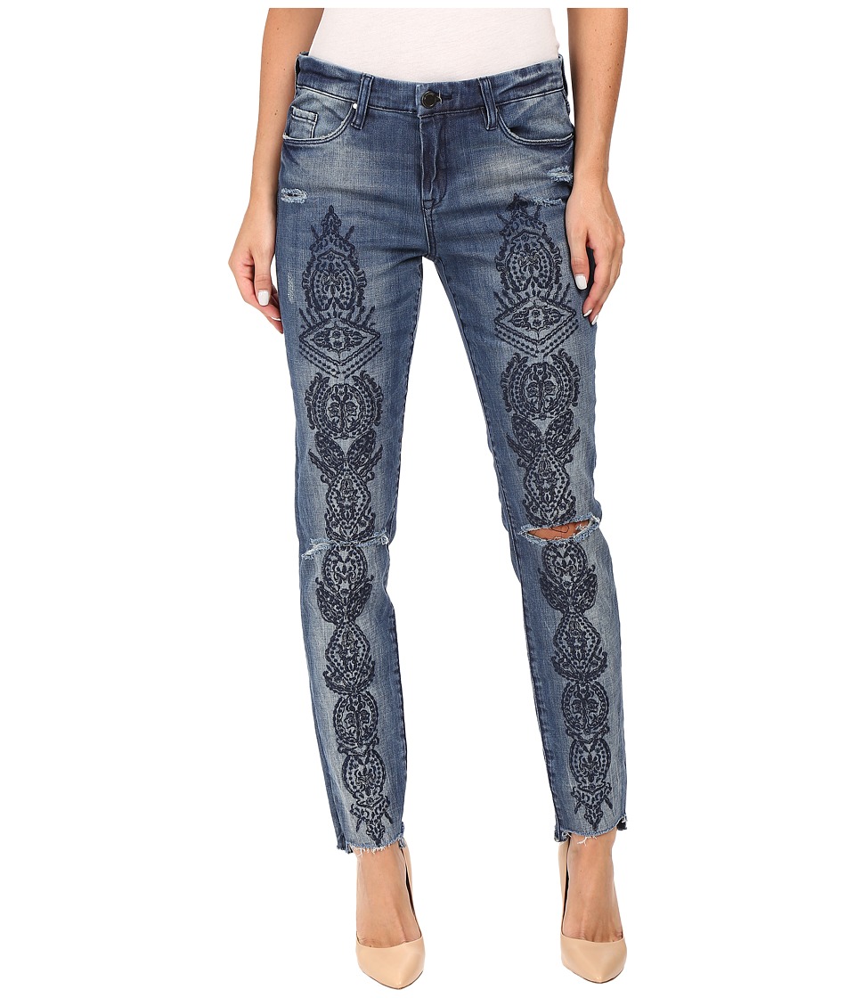 Blank NYC Denim Embroidered Skinny in Tiffany Blew (Blue) Women