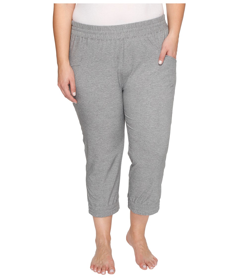 Soybu Plus Size Skim Capris (Grey Heather) Women