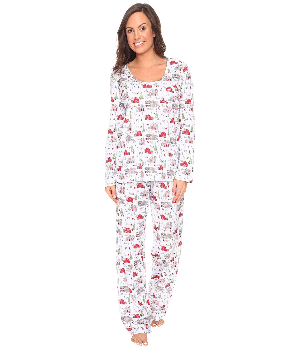 Carole Hochman - Packaged Novelty Print Pajama (Holiday Landscape) Women