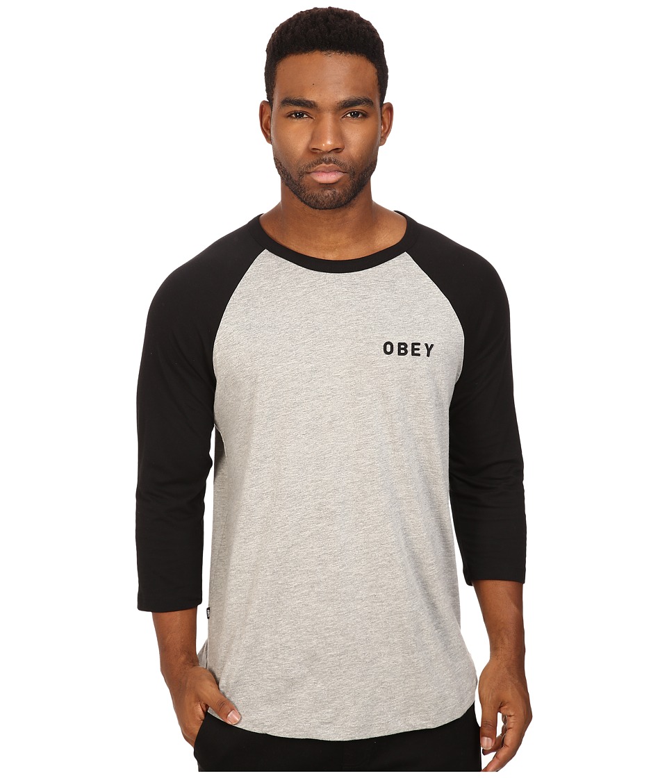 Obey Afton Raglan Tee (Black) Men