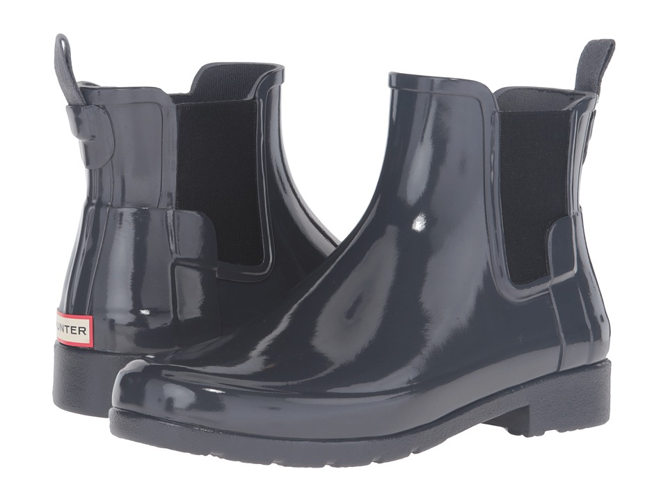 Hunter Original Refined Chelsea Gloss (Dark Slate) Women