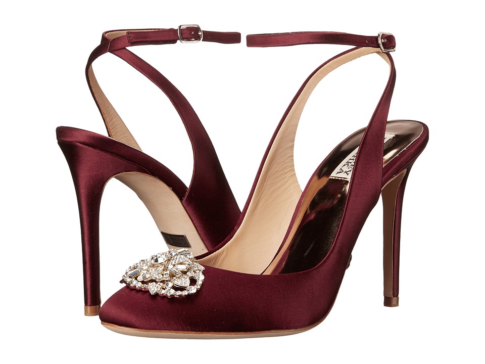 Badgley Mischka Darwyn (Crimson Red Satin) Women