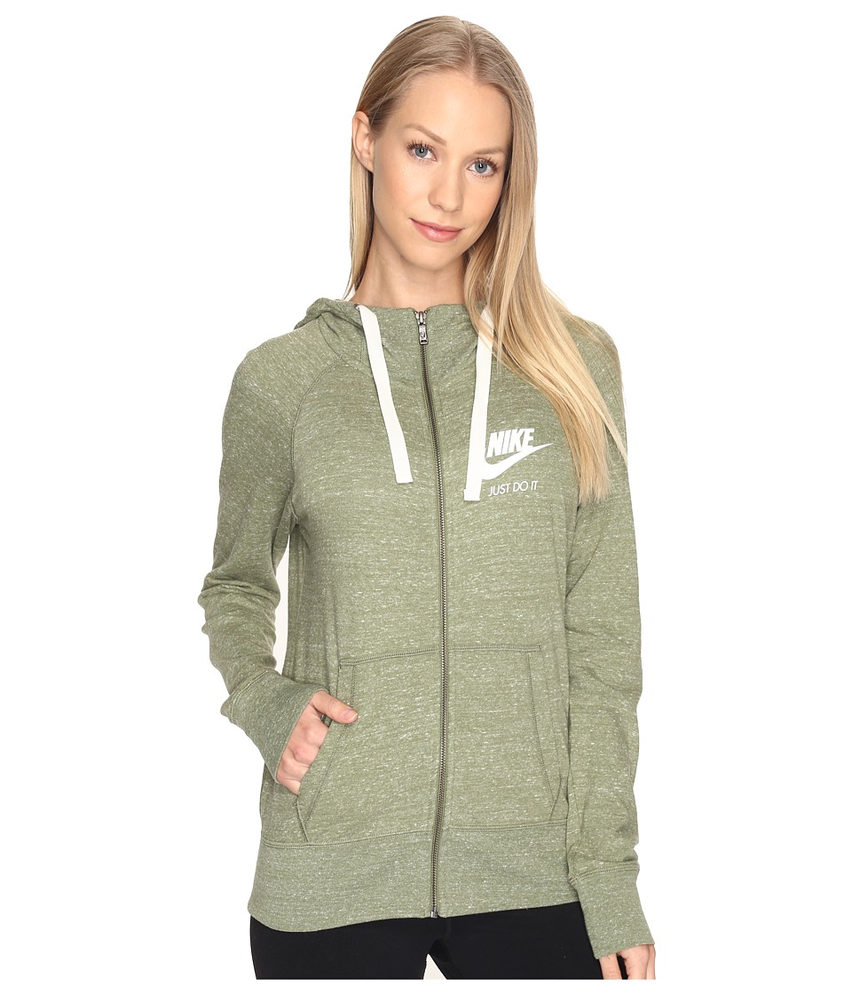 Nike Gym Vintage Full Zip Hoodie (Palm Green/Sail) Women