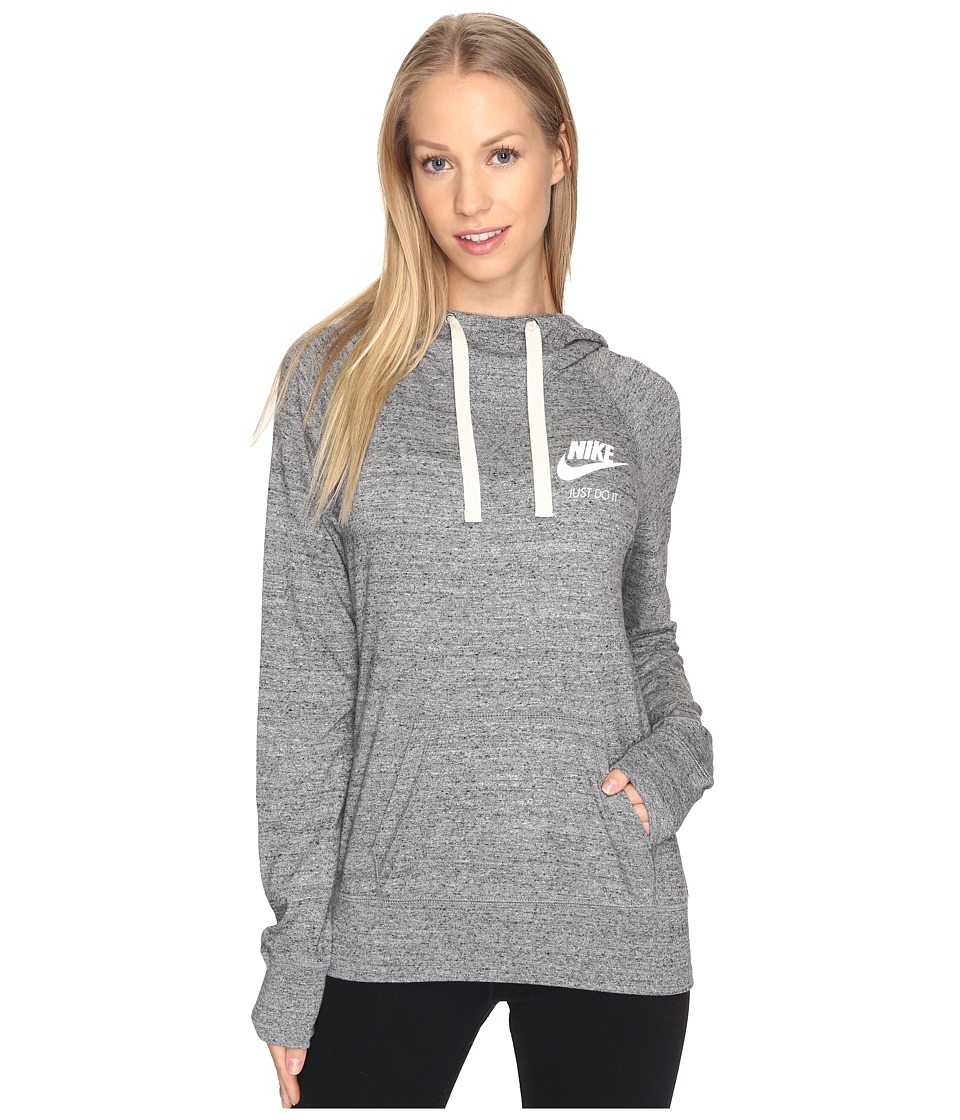 Nike Gym Vintage Hoodie (Carbon Heather/Sail) Women