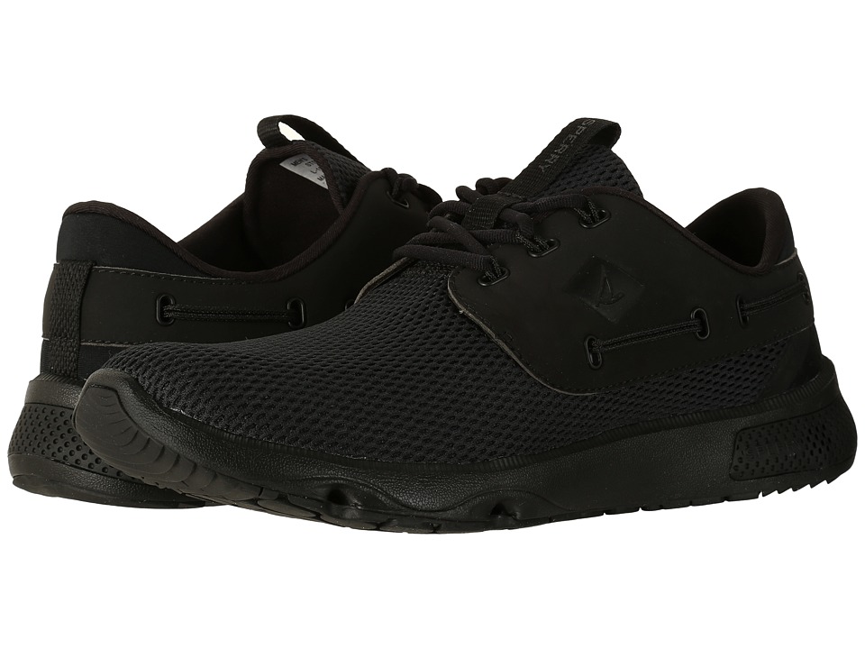 Sperry 7 Seas 3-Eye Flooded (Black) Men