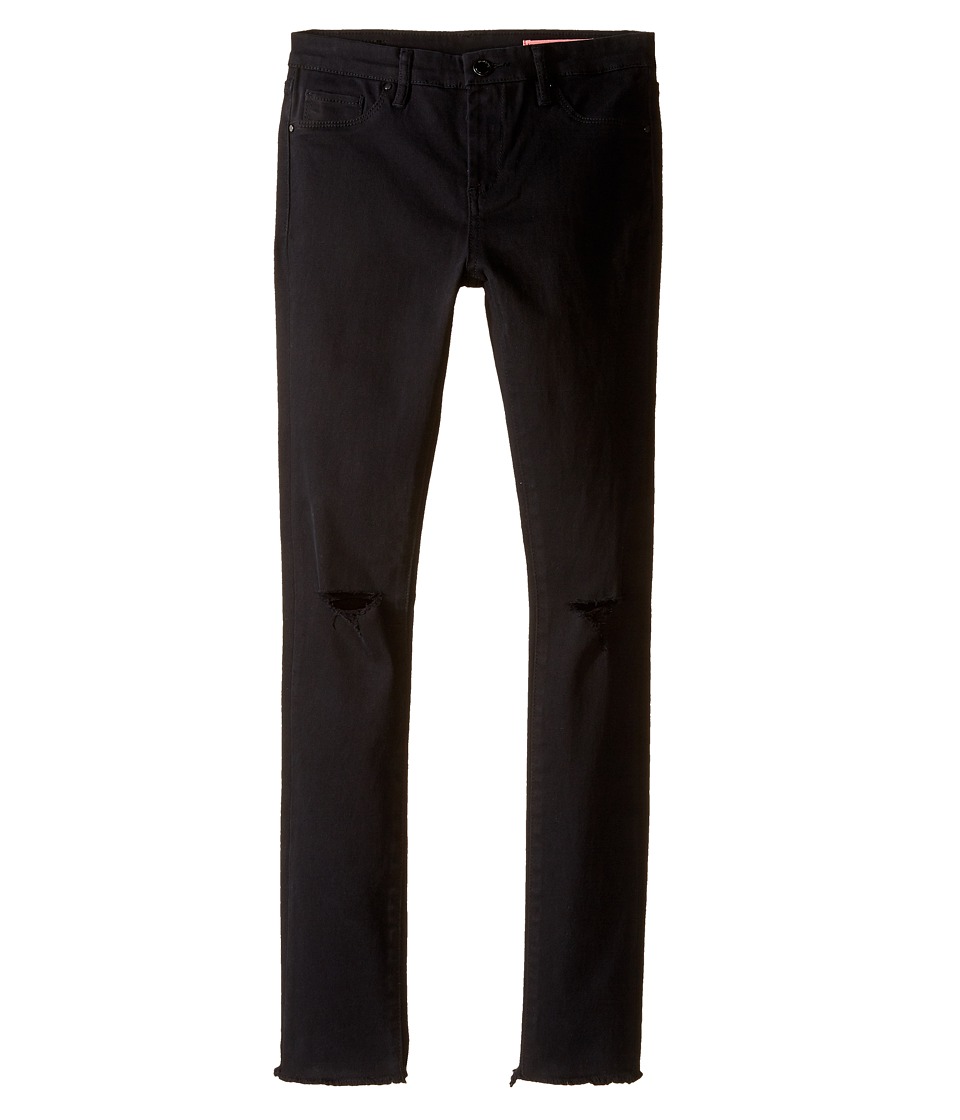 Blank NYC Kids Skinny Jeans w/ Ripped Knees in Lazy Train (Big Kids) (Black) Girl