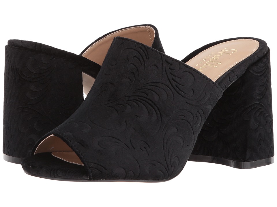 Shellys London Dalia (Black Velvet) High Heels