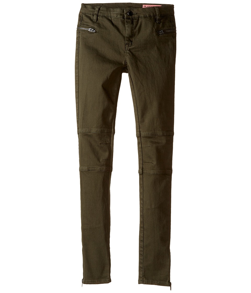 Blank NYC Kids Utility Skinny Jeans in Green Juice (Big Kids) (Army Green) Girl