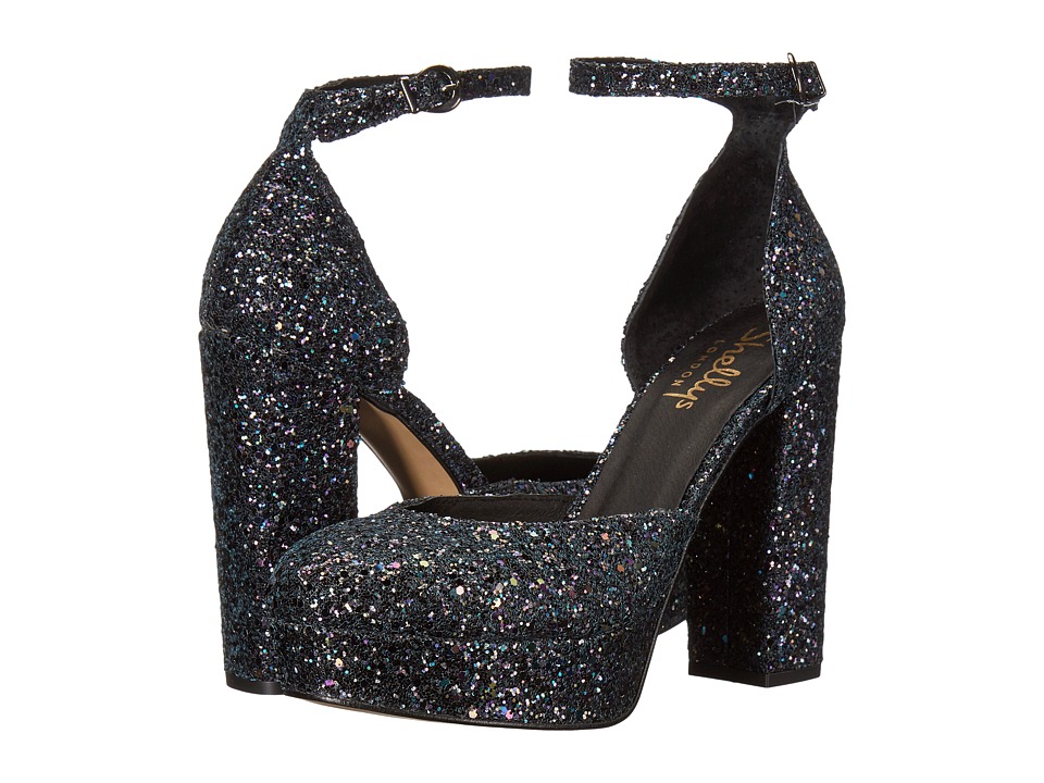Shellys London Tami (Black Glitter) High Heels