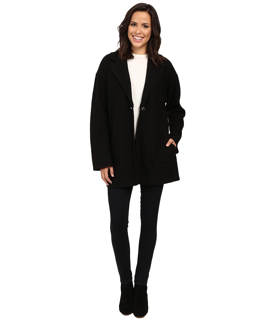 Pendleton Candice Boiled Wool Cardigan (Black) Women
