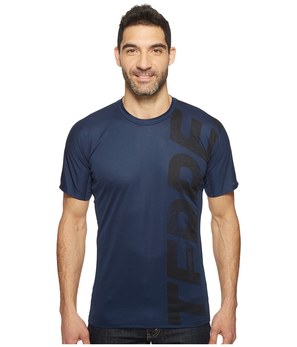 adidas Outdoor Trailcross Tee (Collegiate Navy) Men