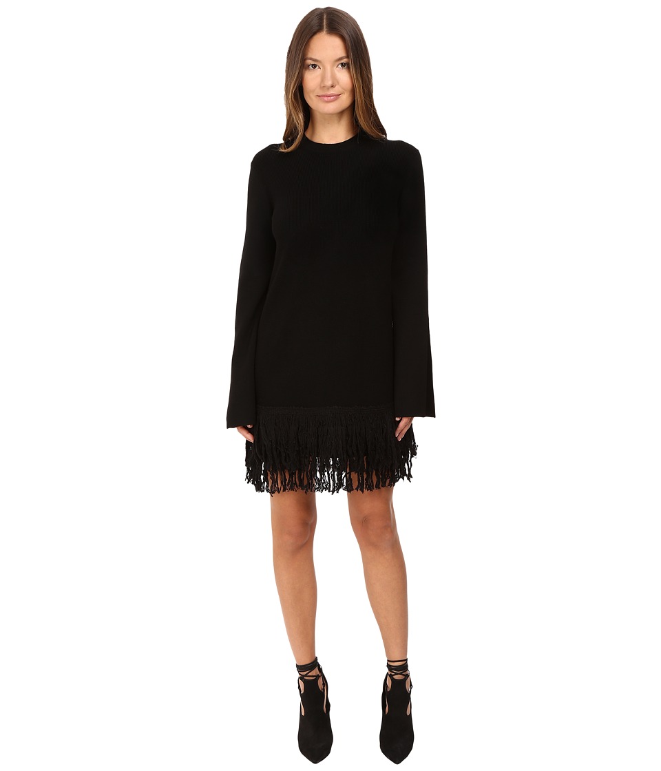McQ Fringe Dress (Darkest Black) Women