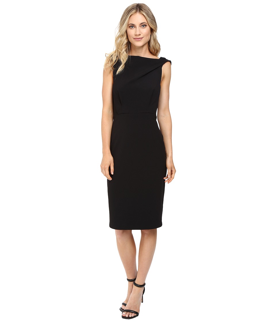 Badgley Mischka Blouson Sheath (Black) Women