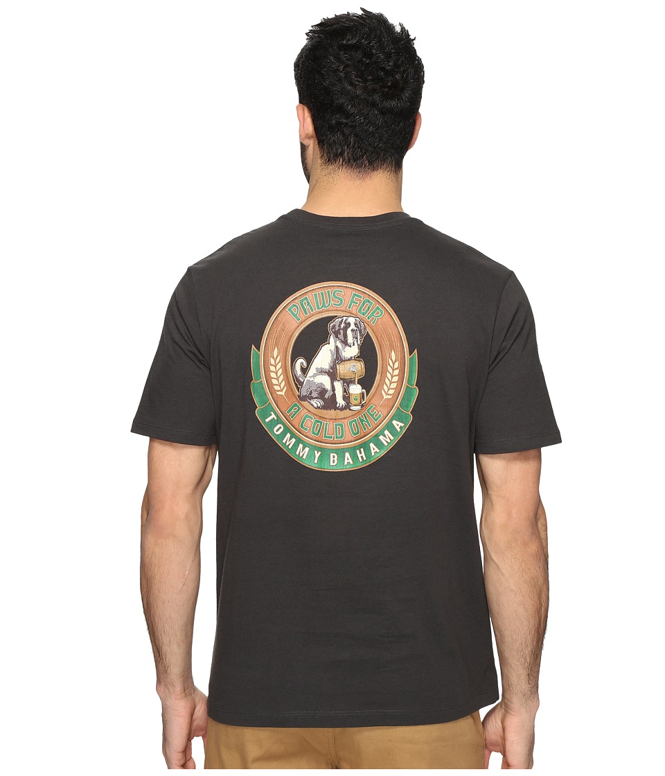 Tommy Bahama Paws for a Cold One Tee (Coal) Men