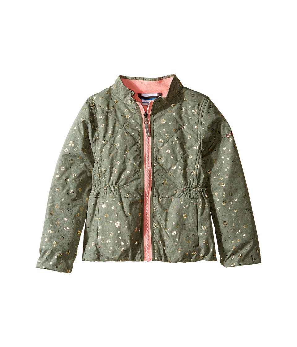 Columbia Kids Next Destination G Casual Jacket (Little Kids/Big Kids) (Cypress Shibori Dot Print/Sorbet) Girl
