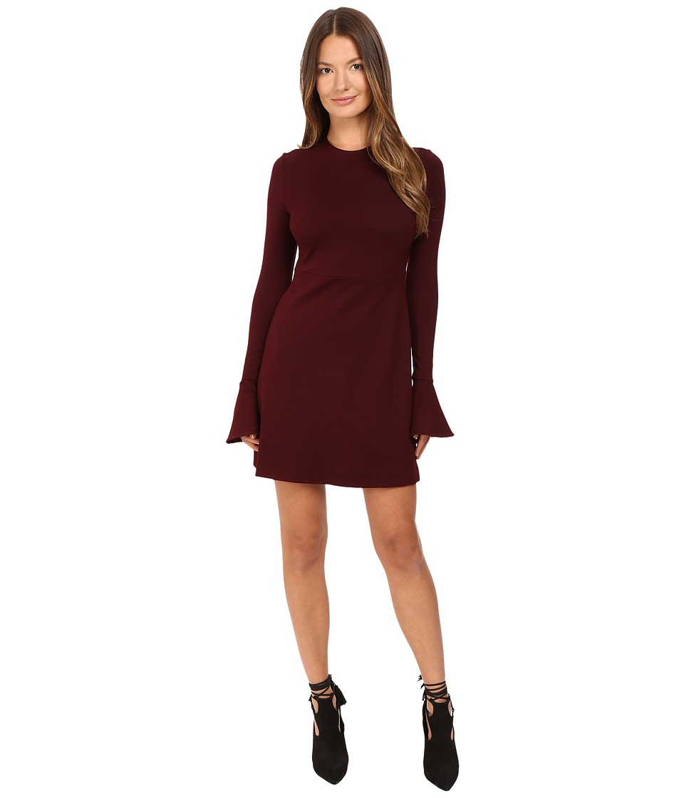 McQ Volant Sleeve Dress (Port) Women