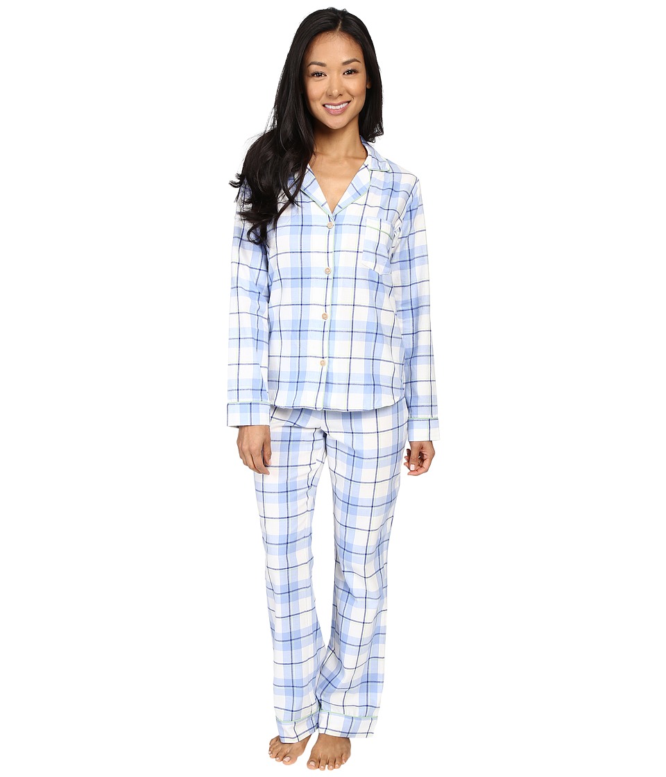 UGG - Raven PJ Set Plaid (Pajama Blue) Women