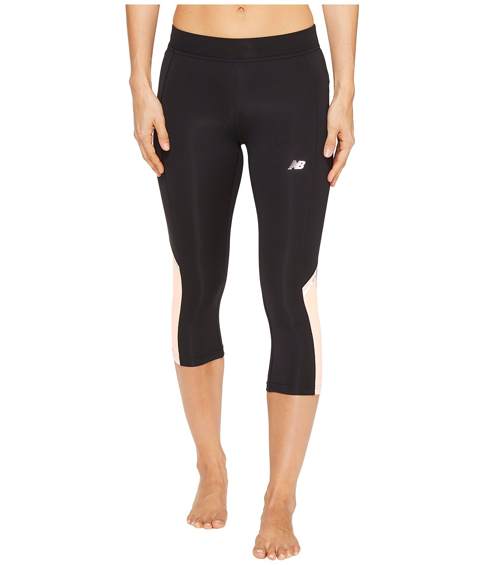 New Balance Accelerate Capris (Bleached Sunrise) Women