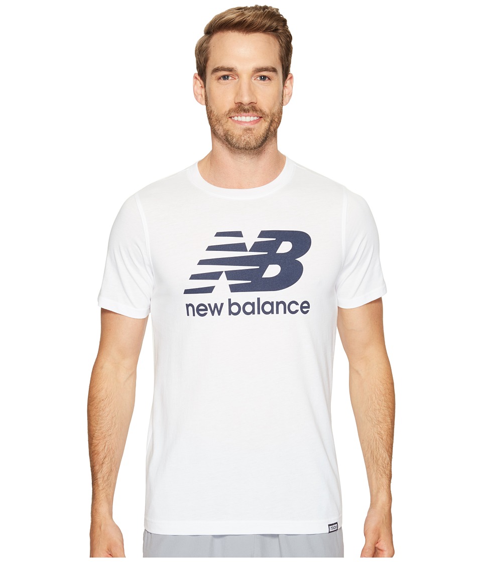 New Balance Classic Short Sleeve Logo Tee (White) Men