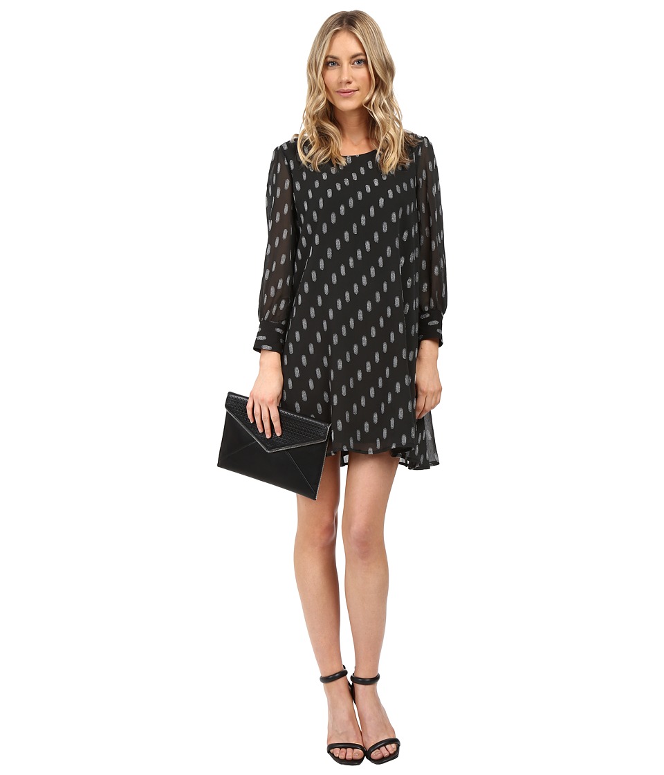 BB Dakota Warren Printed Dress (Black) Women