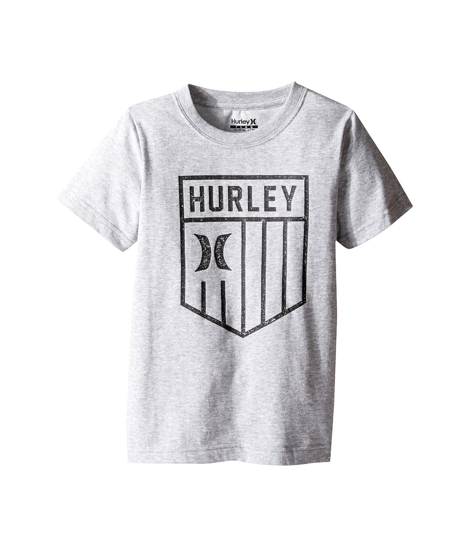 Hurley Kids Americano Tee (Little Kids) (Dark Grey Heather) Boy