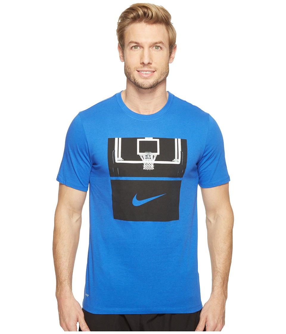 Nike Dry Basketball Hoop T-Shirt (Game Royal/Game Royal/Black) Men
