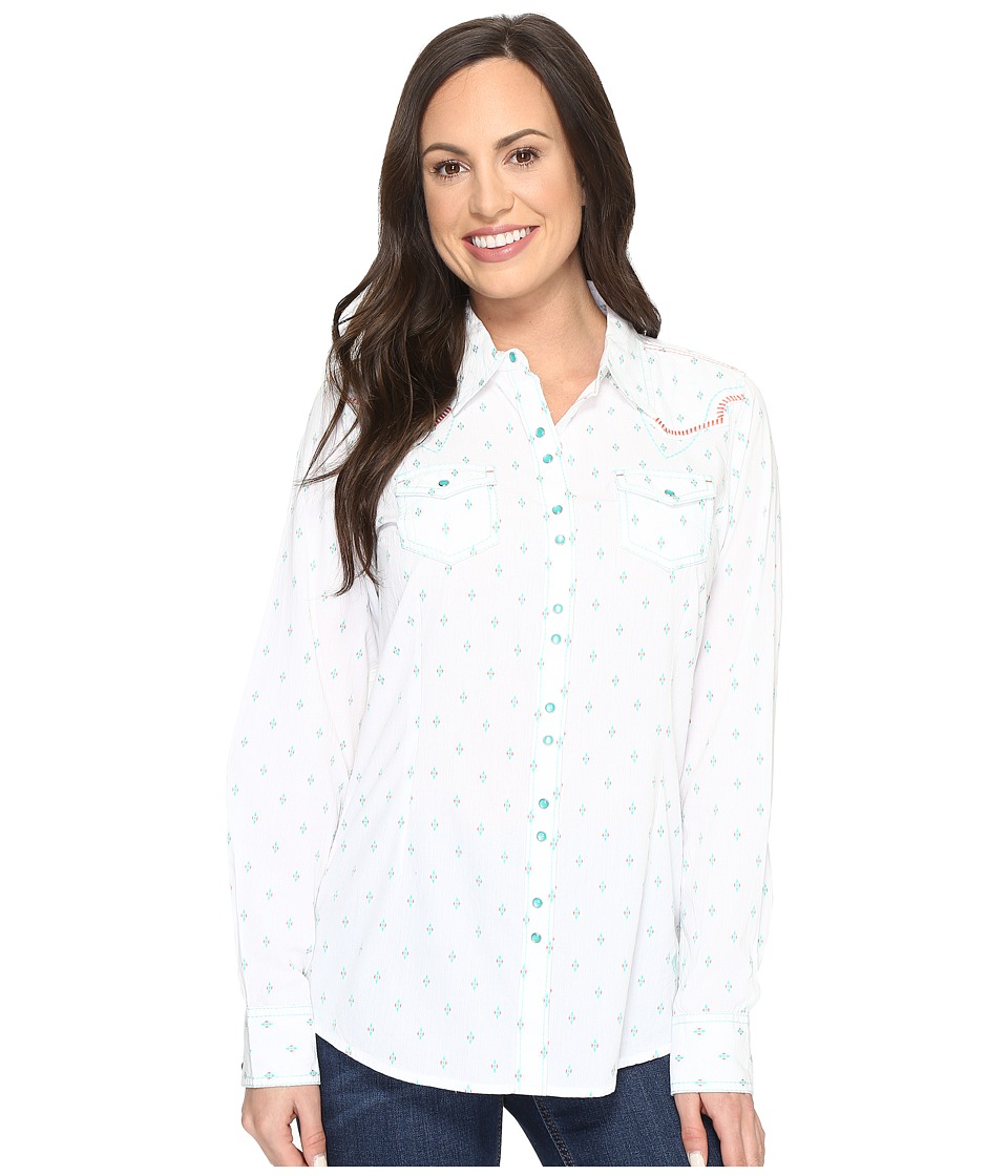 Ariat Grand Snap Shirt (White Multi) Women