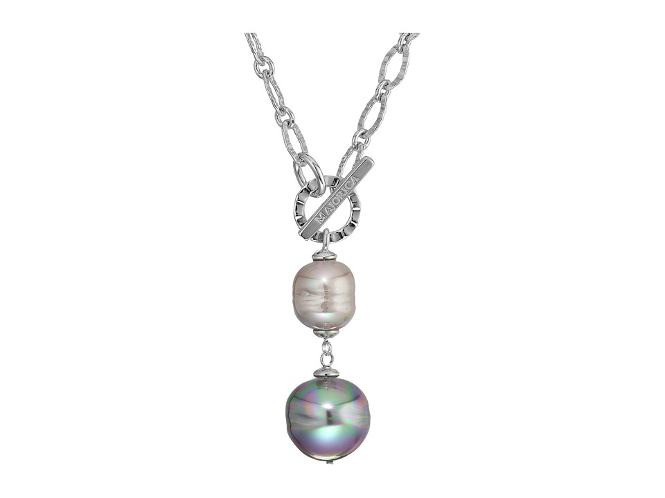 Majorica - Classic Silver Pendant Necklace (Multi) Necklace