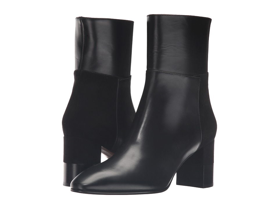 Aquatalia Emery (Black Anil Calf/Suede Combo) Women