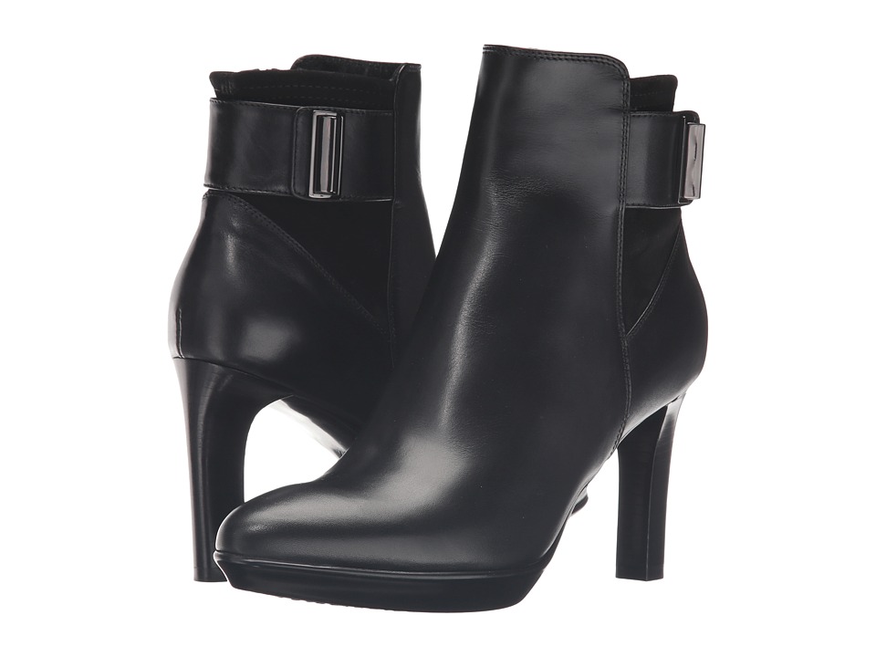 Aquatalia Rochelle (Black Calf/Suede Combo) Women
