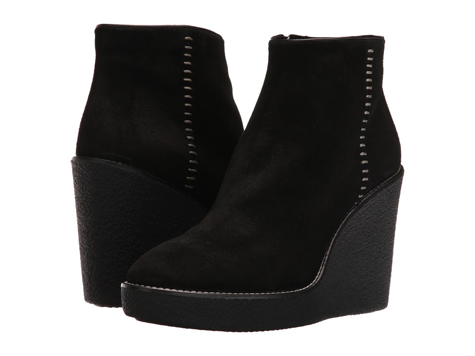 Aquatalia Vena (Black Pebbled Suede) Women