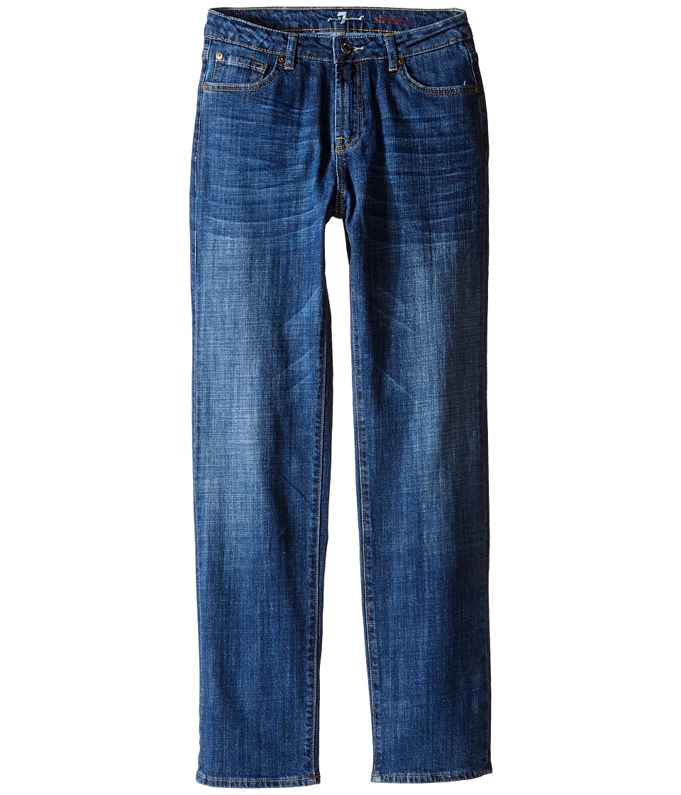 7 For All Mankind Kids Standard Vintage Straight Leg Denim Jeans in White (Big Kids) (White) Boy