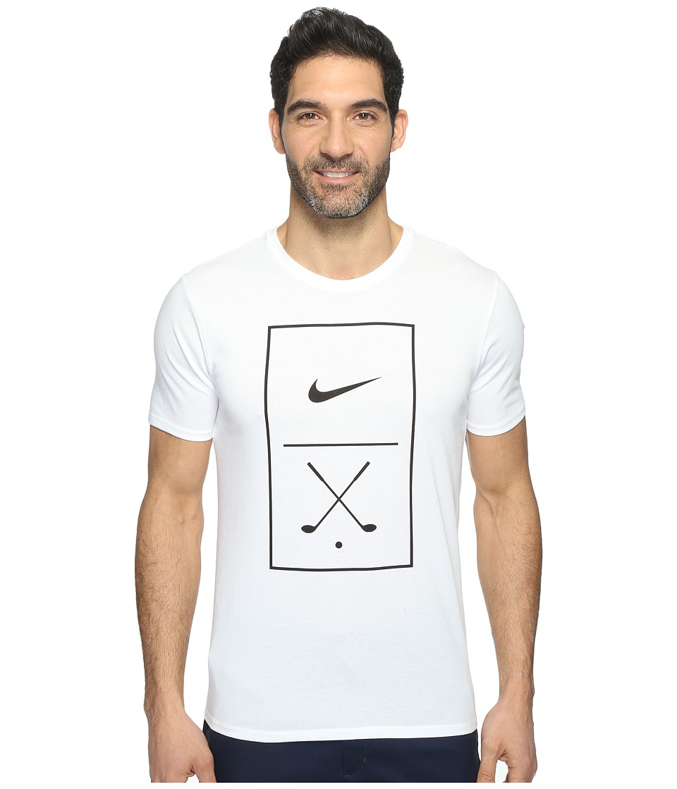 Nike Golf Graphic Tee (White/Black) Men