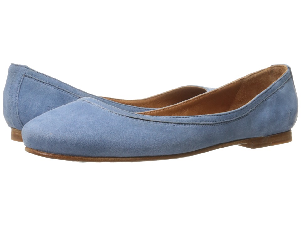 Frye Carson Ballet (Aqua Suede) Women