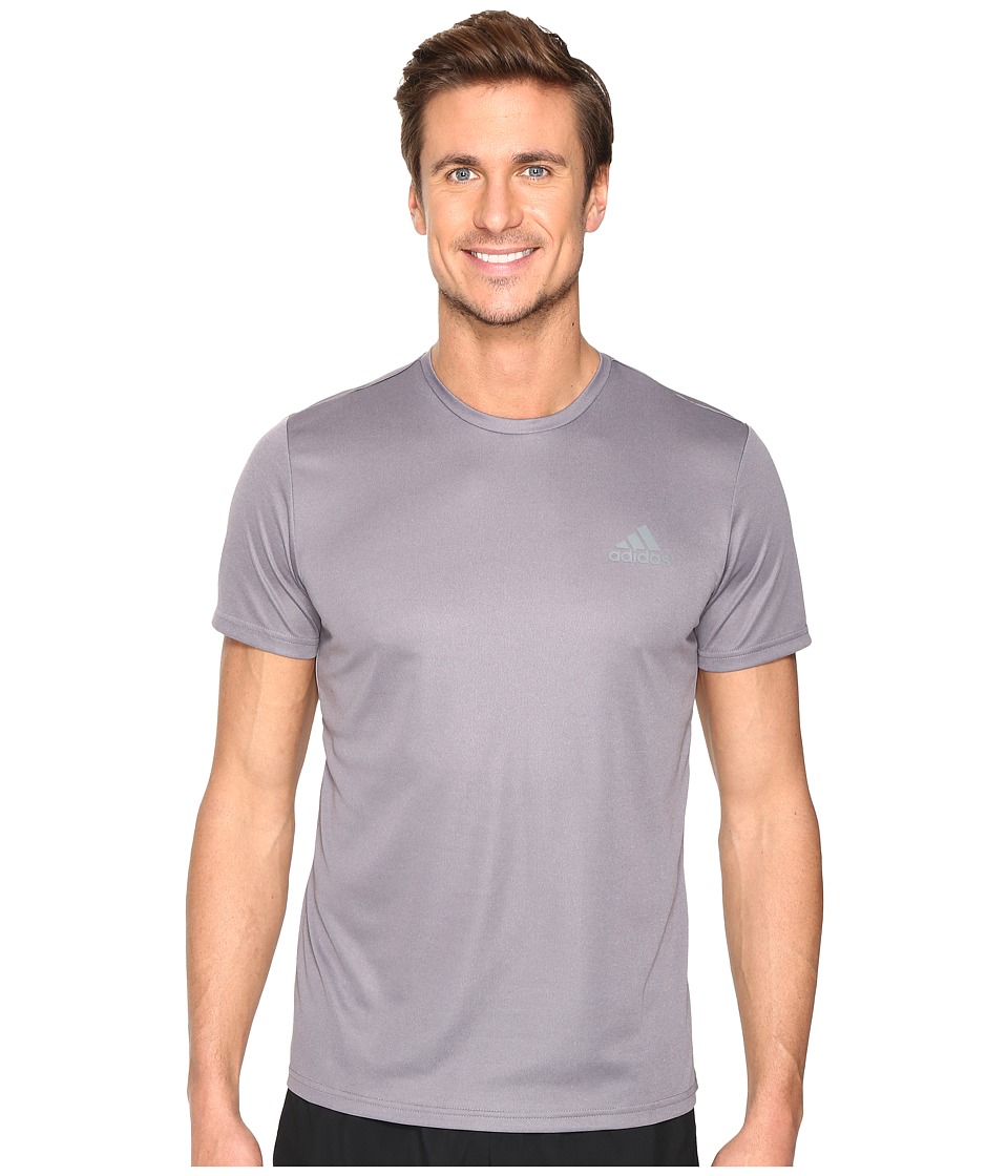 adidas Essential Tech Crew Tee (Trace Grey S17/Grey) Men