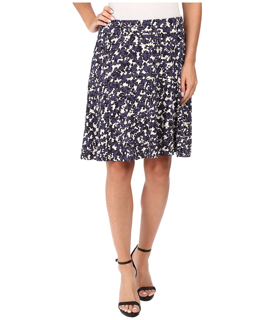 NIC+ZOE Fractured Squares Wink Skirt (Multi) Women
