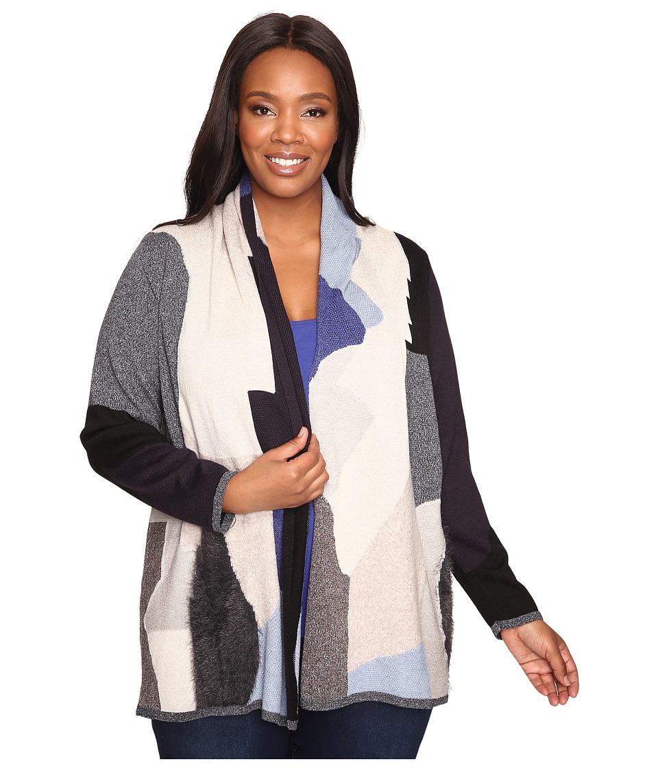 NIC+ZOE Plus Size Overlands Cardy (Multi) Women