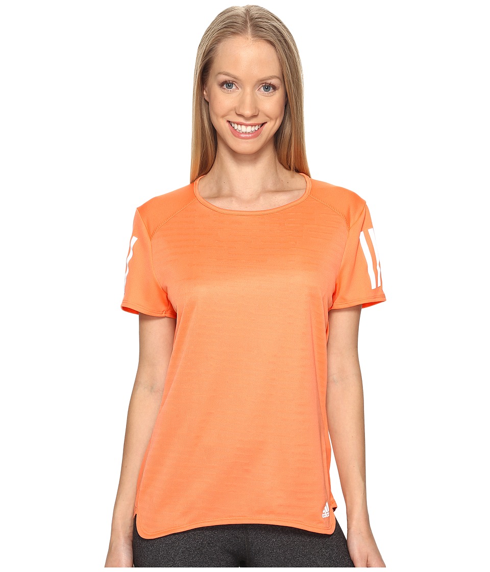adidas Response Short Sleeve Tee (Easy Orange S17) Women
