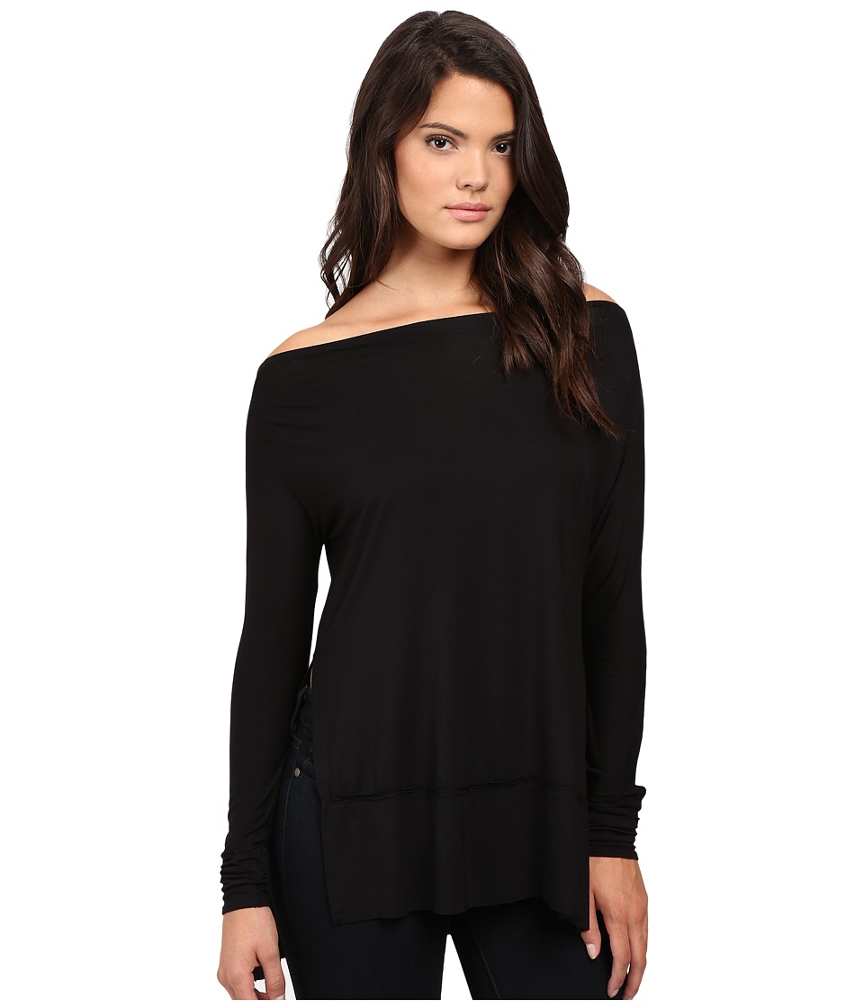 Free People Luna Tee (Black) Women