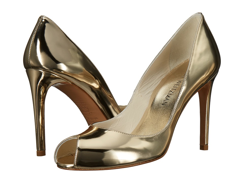 Stuart Weitzman Cachet (Pale Gold Glass) High Heels
