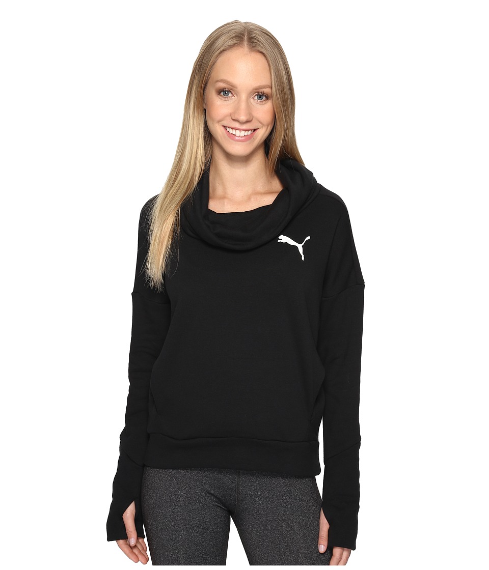PUMA Elevated Rollneck Sweater (Cotton Black) Women