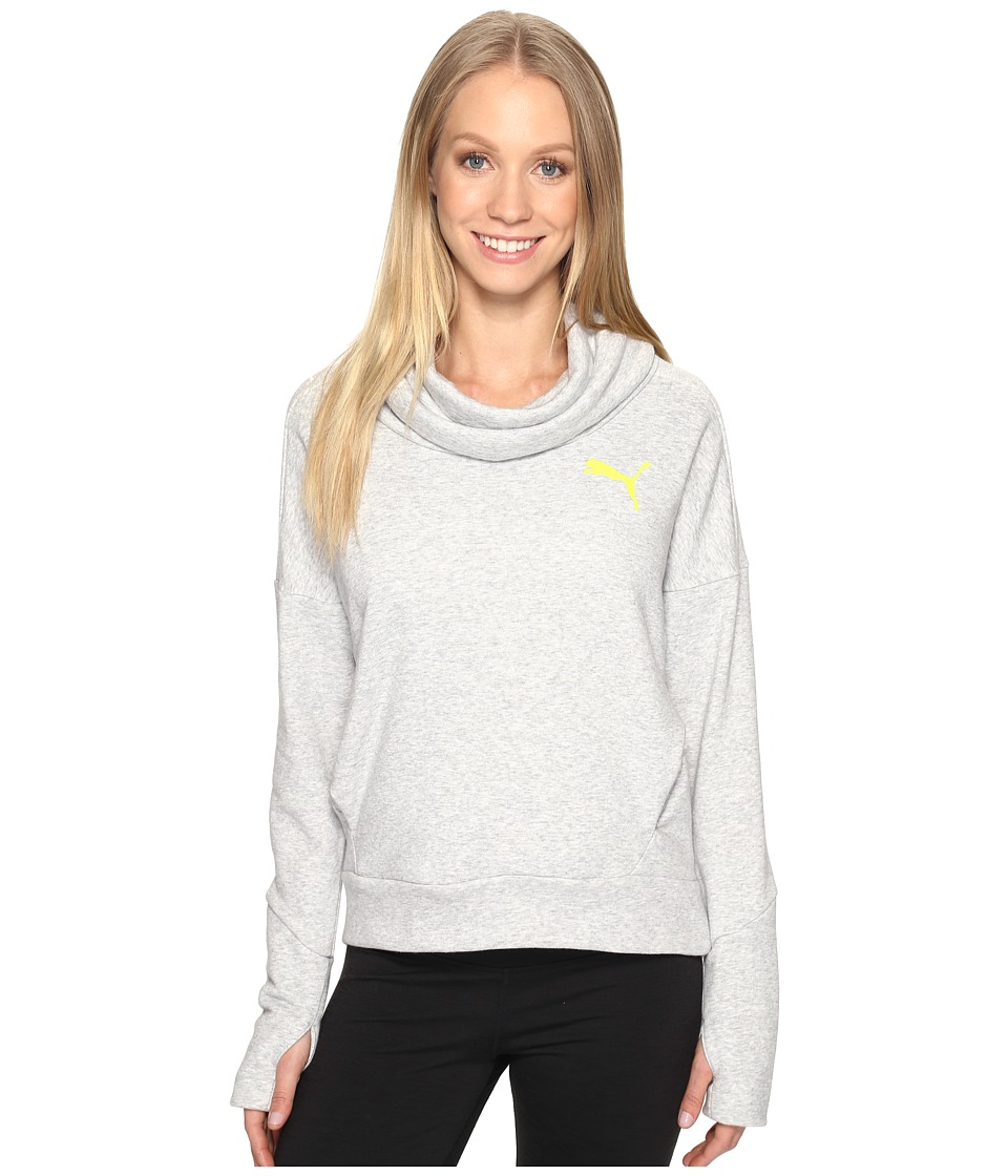 PUMA Elevated Rollneck Sweater (Light Gray Heather) Women