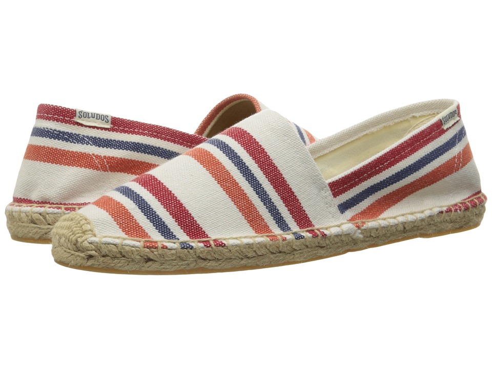 Soludos Original Stripe (Red/Orange Multi Heavy Woven Canvas) Women