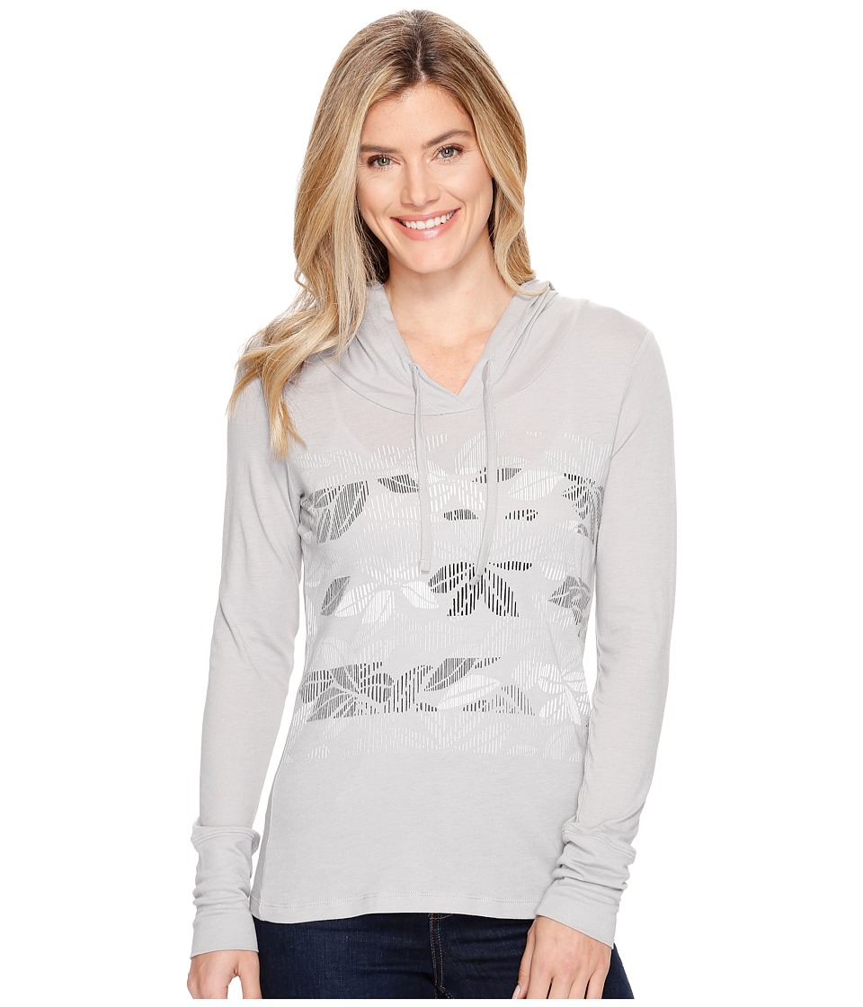 Columbia Sandy Stripes Hoodie (Grey Heather) Women