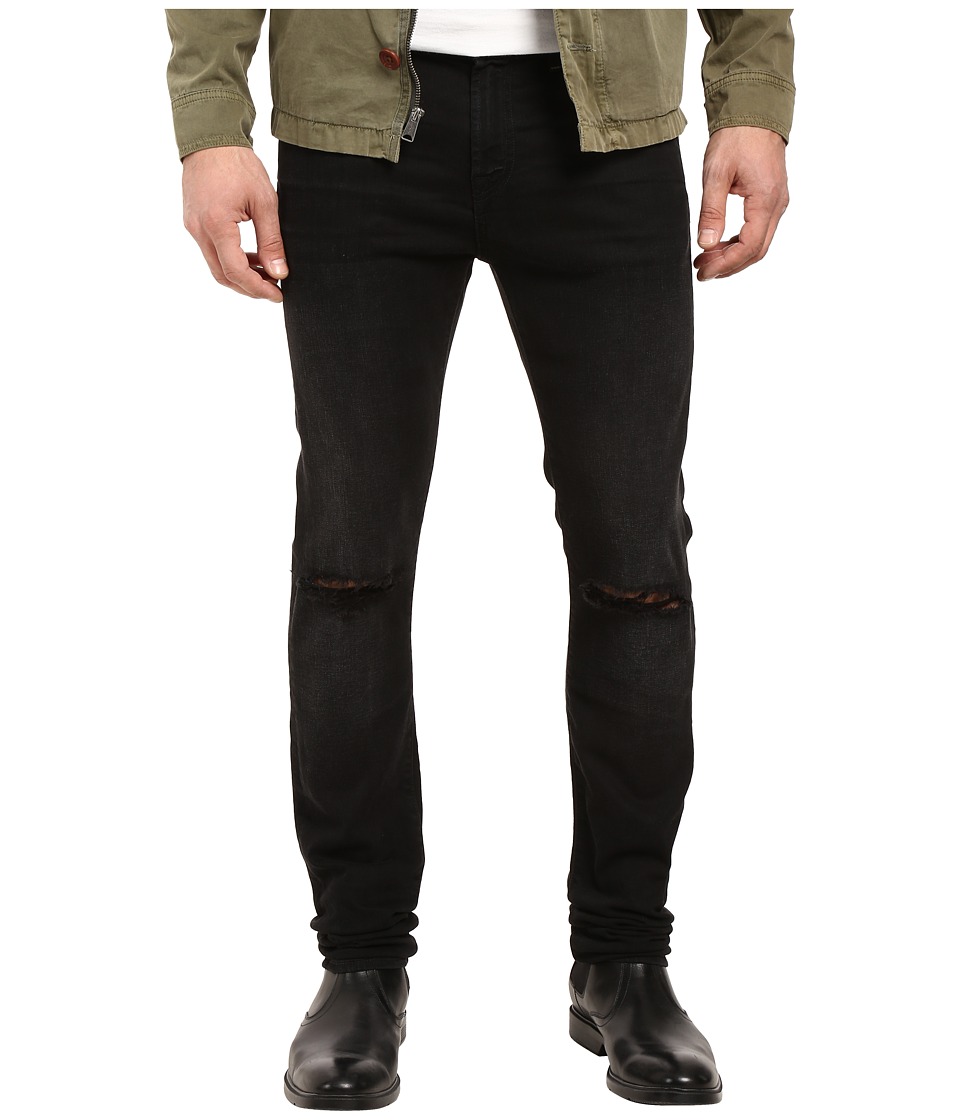 7 For All Mankind Paxtyn w/ Clean Pocket in Indie Black (Indie Black) Men