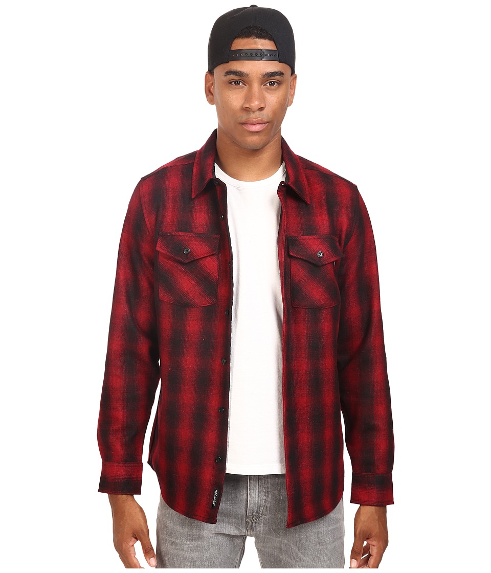 Primitive Detroit Shadow Shirt-Jacket (Cardinal) Men