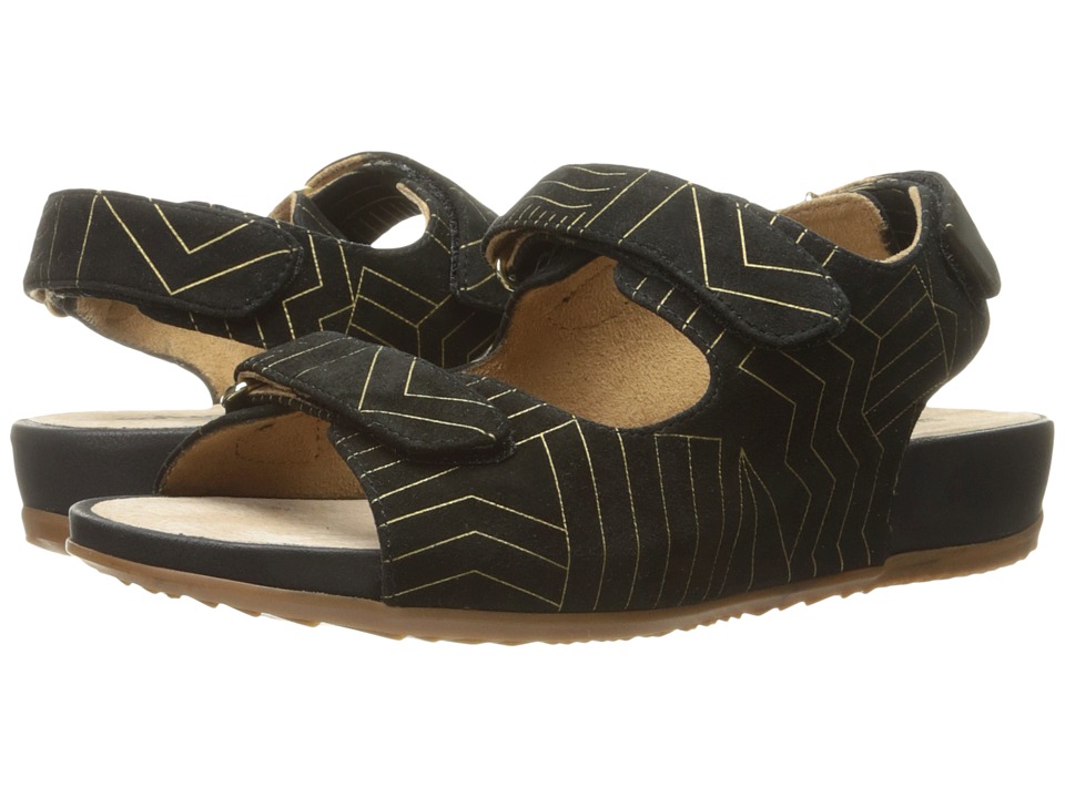 SoftWalk Dana Point (Black/Gold) Women