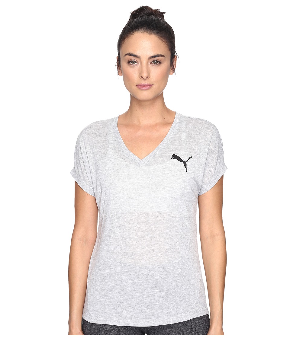 PUMA Elevated Sporty Tee (Light Gray Heather) Women