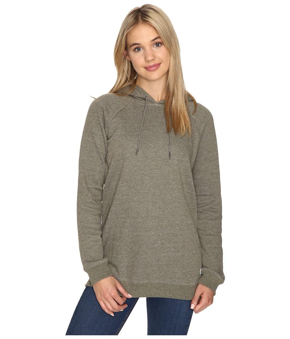 Volcom Lived In Fleece Pullover Hoodie (Military) Women