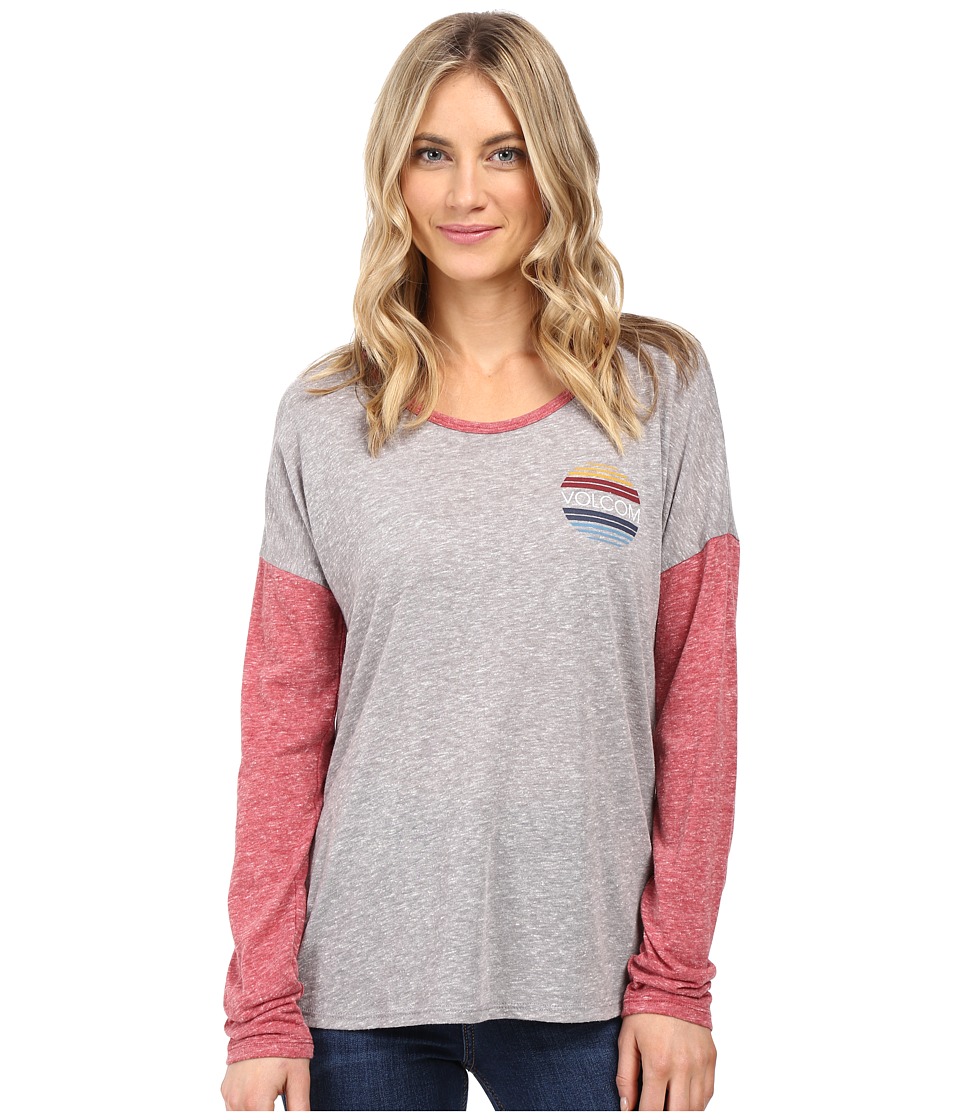 Volcom Daydreamer Long Sleeve Tee (Heather Grey) Women